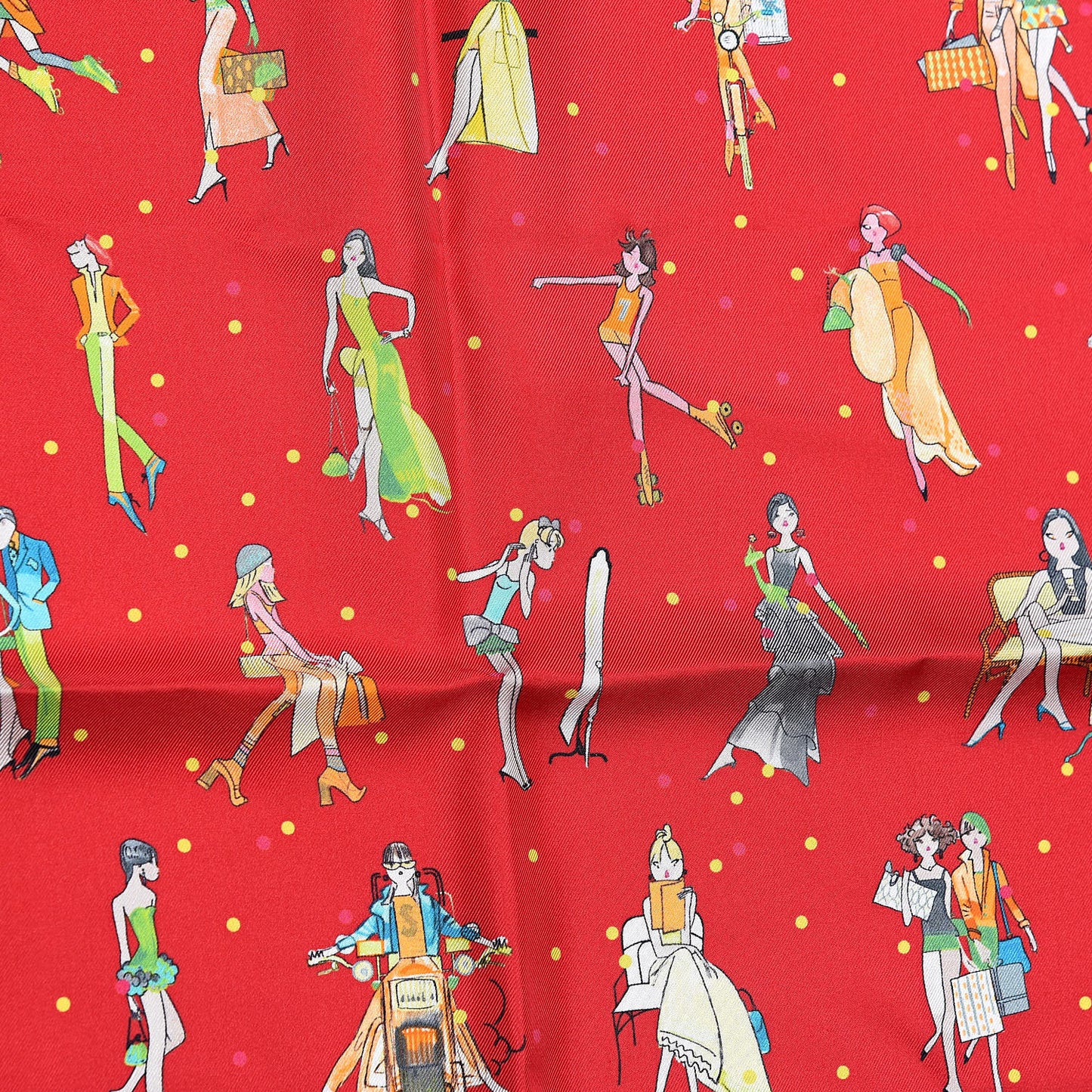 Silk Les Parisiennes De Kiraz Pocket Square