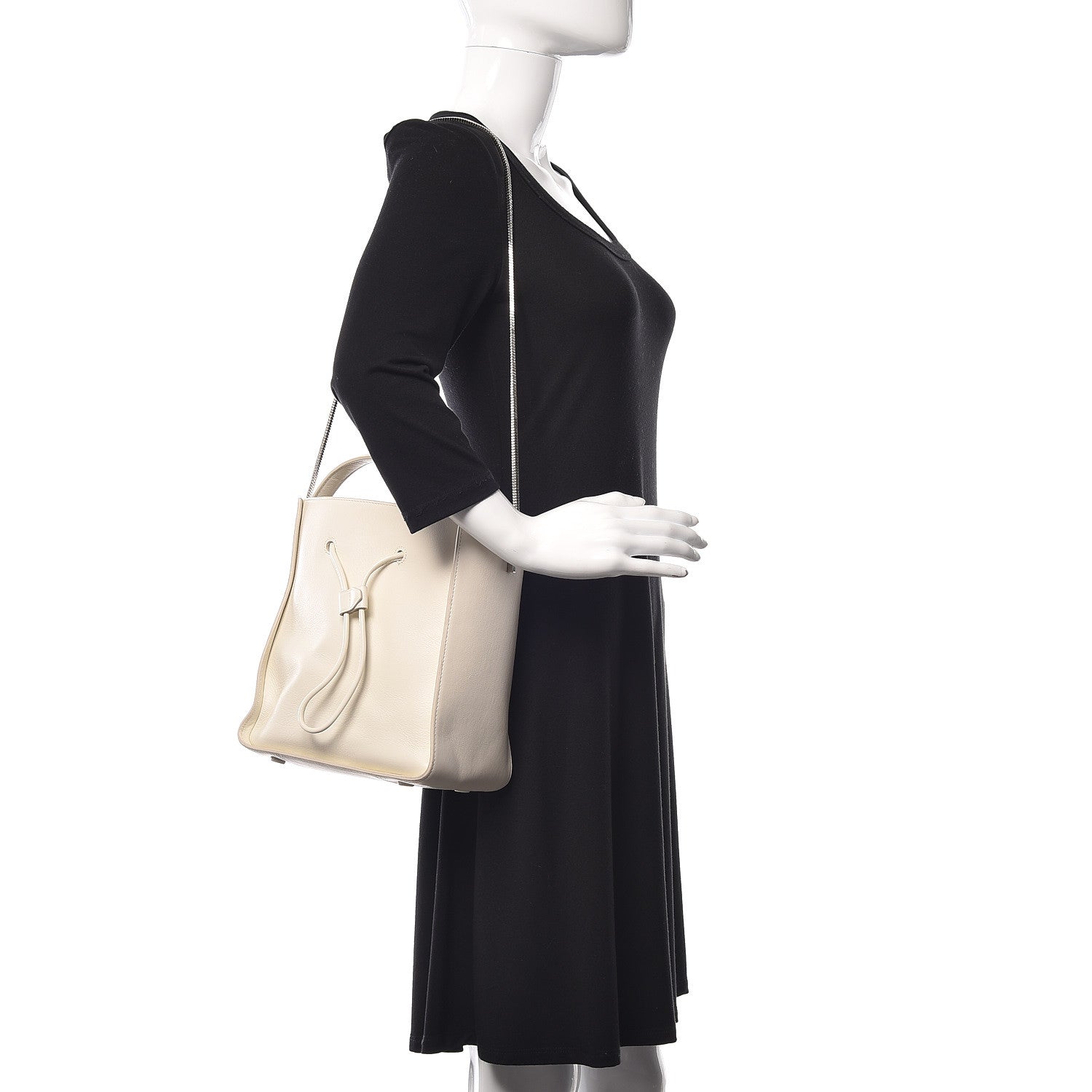 3.1 Phillip Lim 3.1 Smooth Calfskin Small Soleil Bucket Bag Off White 2 of 19