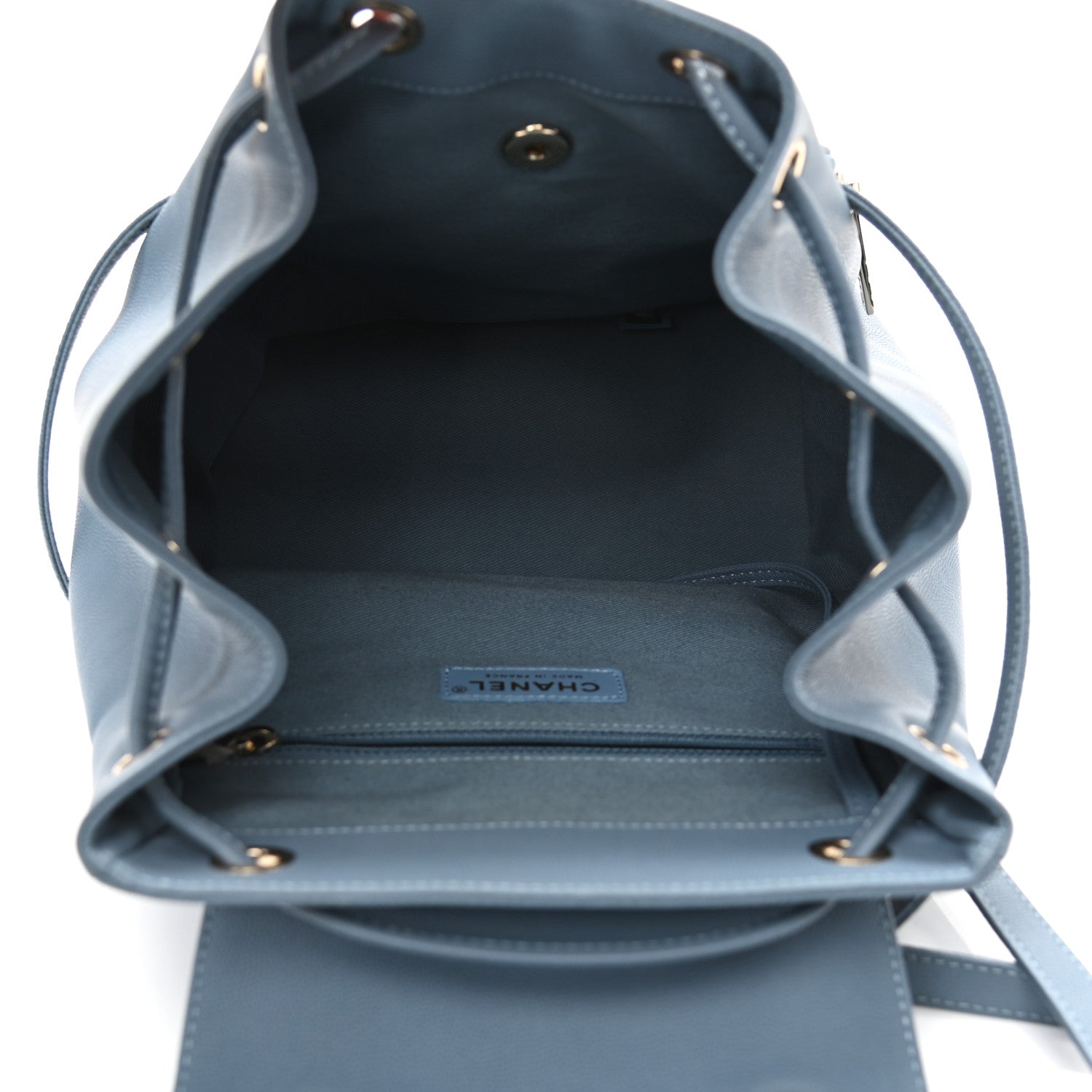 Chanel Caviar Quilted Business Affinity Backpack Blue 5 of 8