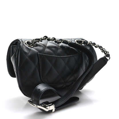 Chanel Calfskin Quilted CC Uniform Flap Belt Bag Black 3 of 9