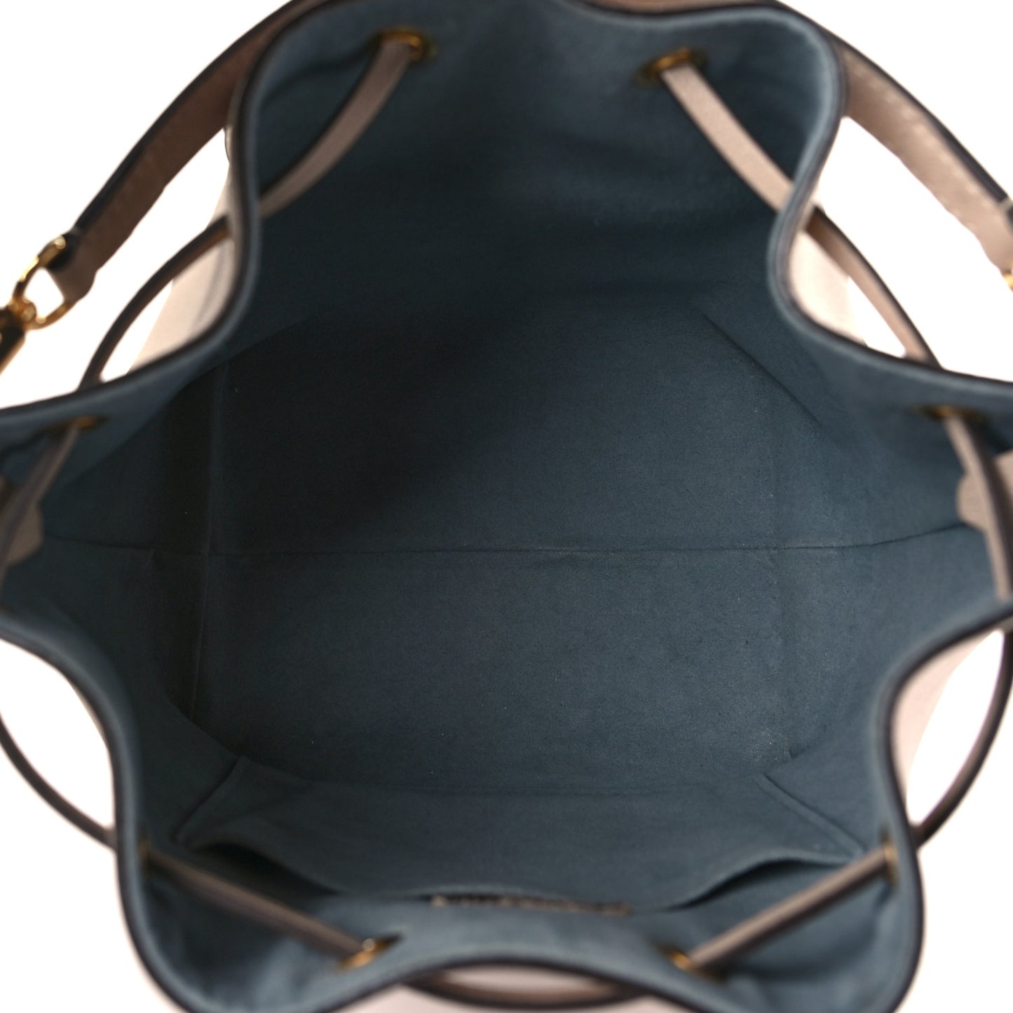 Calfskin Lockme Bucket MM Greige