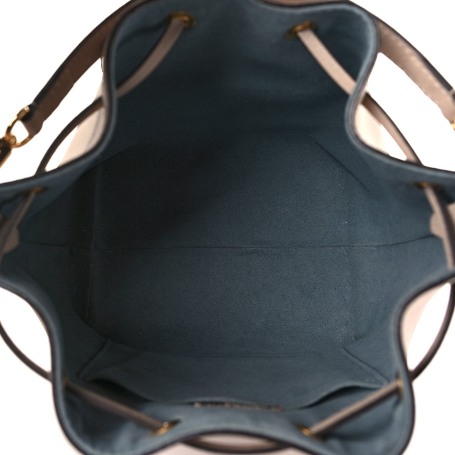 Louis Vuitton Calfskin Lockme Bucket MM Greige 5 of 8