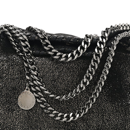 Stella McCartney Chamois Shiny Dotted Tiny Falabella Fold Over Tote Ruthenium 8 of 11