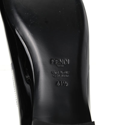 Fendi Patent Ballerina Flats 41.5 Black 7 of 8