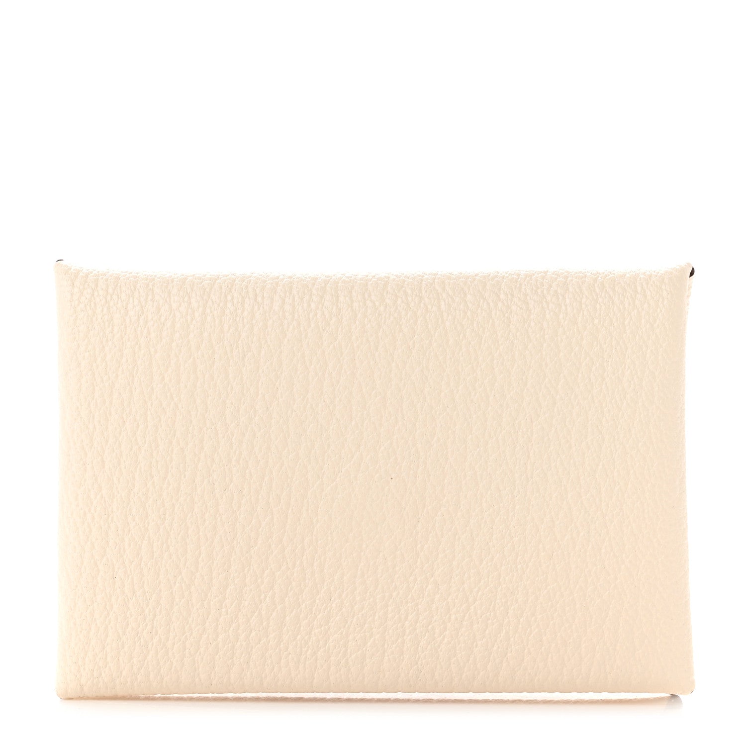 Hermes Chevre Mysore Verso Calvi Card Case Nata Biscuit 1 of 7