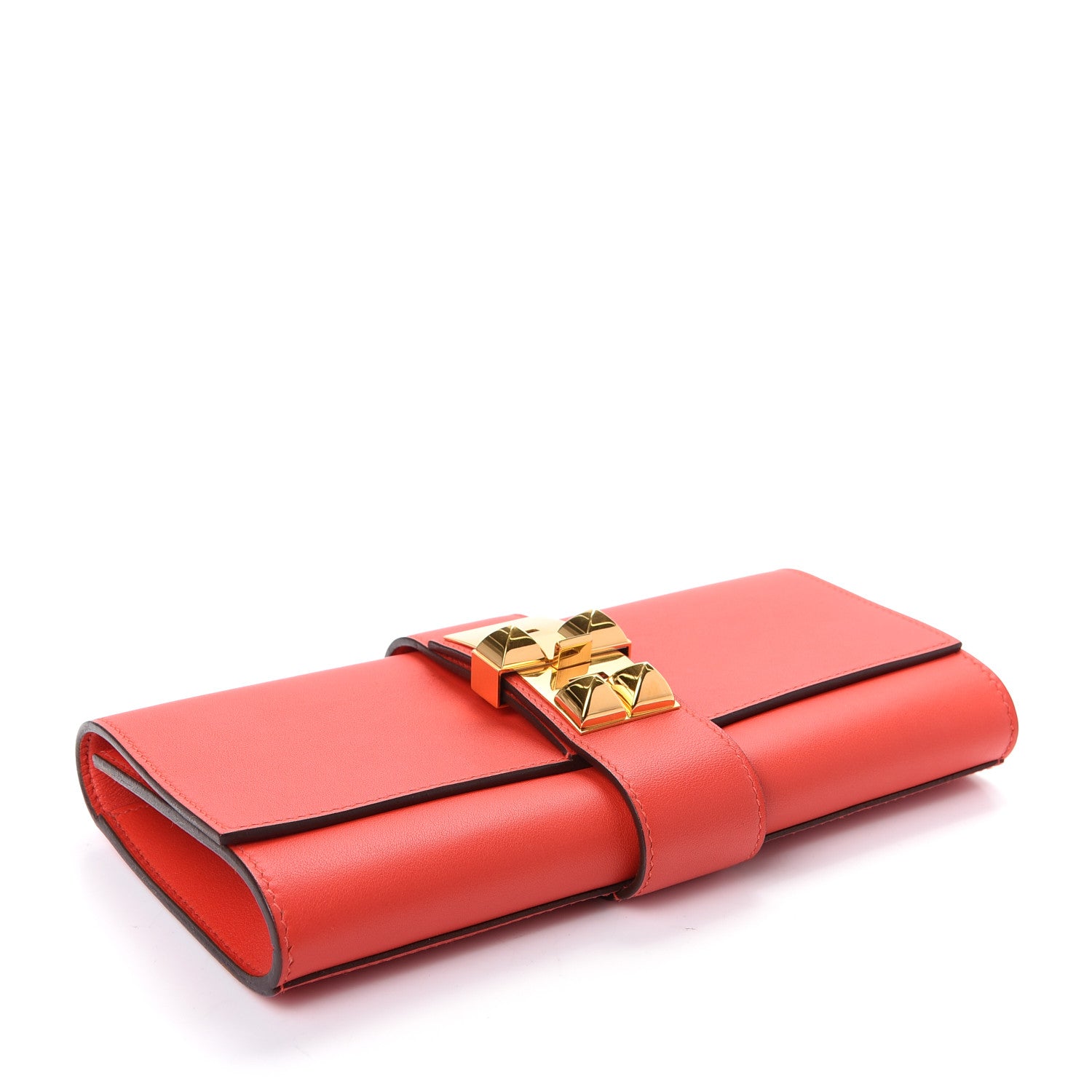 Hermes Swift Medor 23 Clutch Capucine 4 of 7