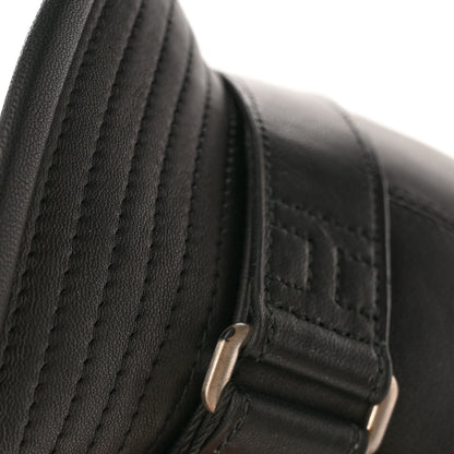 Hermes Wool Calfskin Hat 57 Black 11 of 11