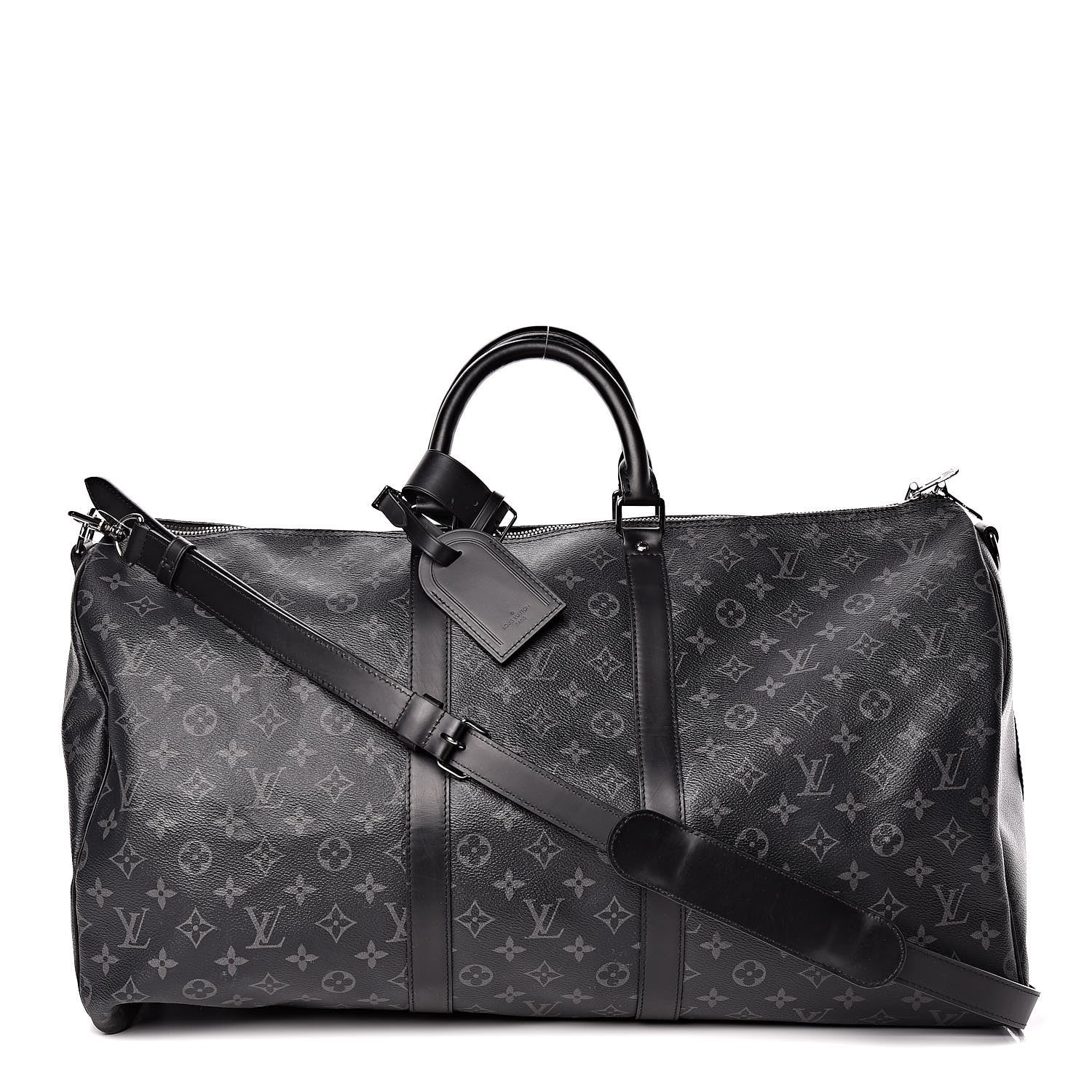 Louis Vuitton Monogram Eclipse Keepall Bandouliere 55 1 of 9