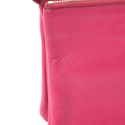 Celine Lambskin Small Trio Crossbody Bag Fluo Fuchsia 20 of 20