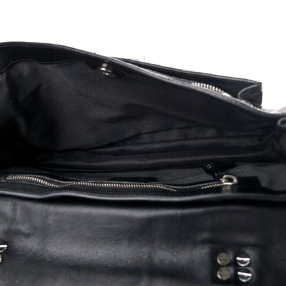 Proenza Schouler Lambskin Karung Ayers Medium Paneled PS1 Satchel Black 4 of 5
