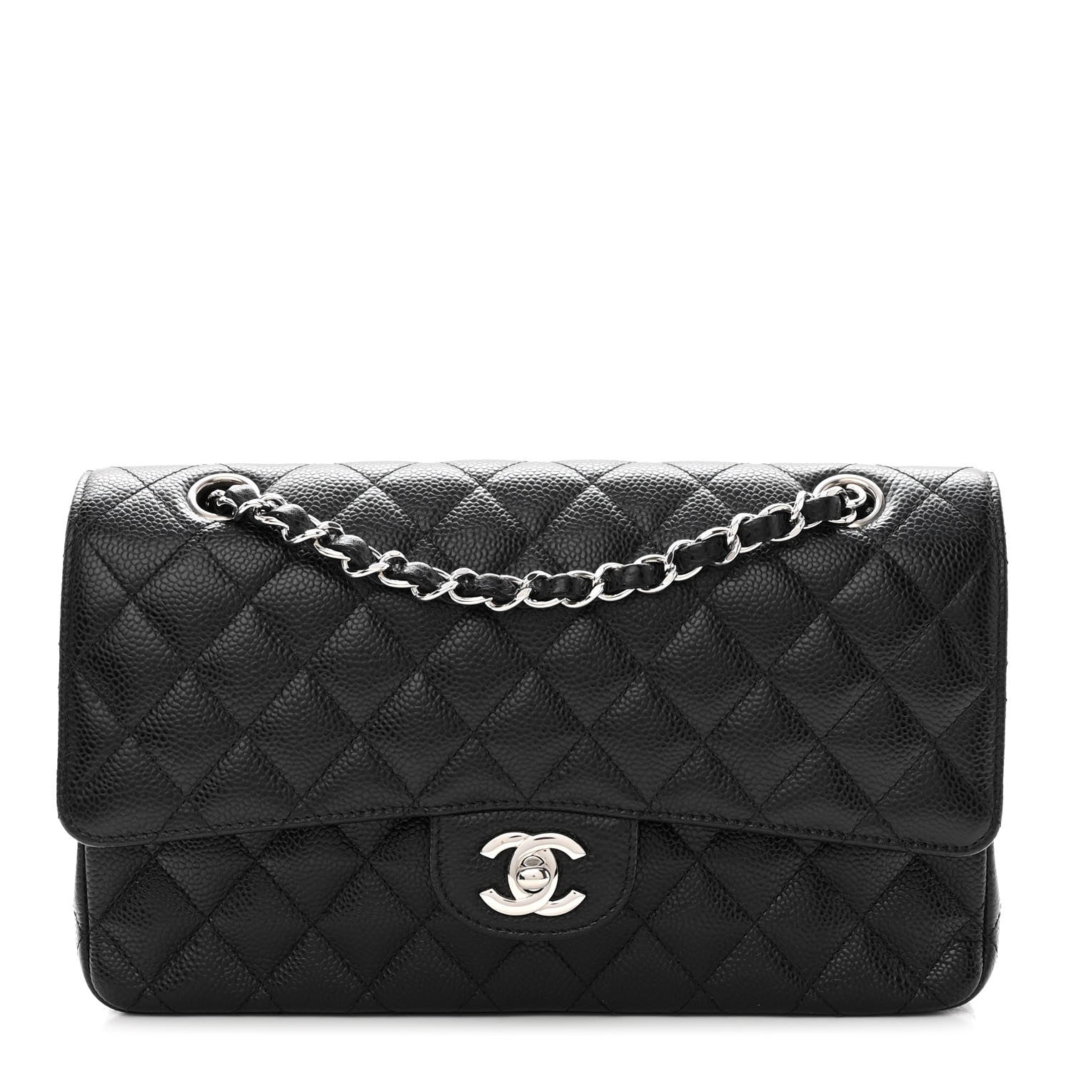 Chanel Caviar Quilted Medium Double Flap Black 1 of 10