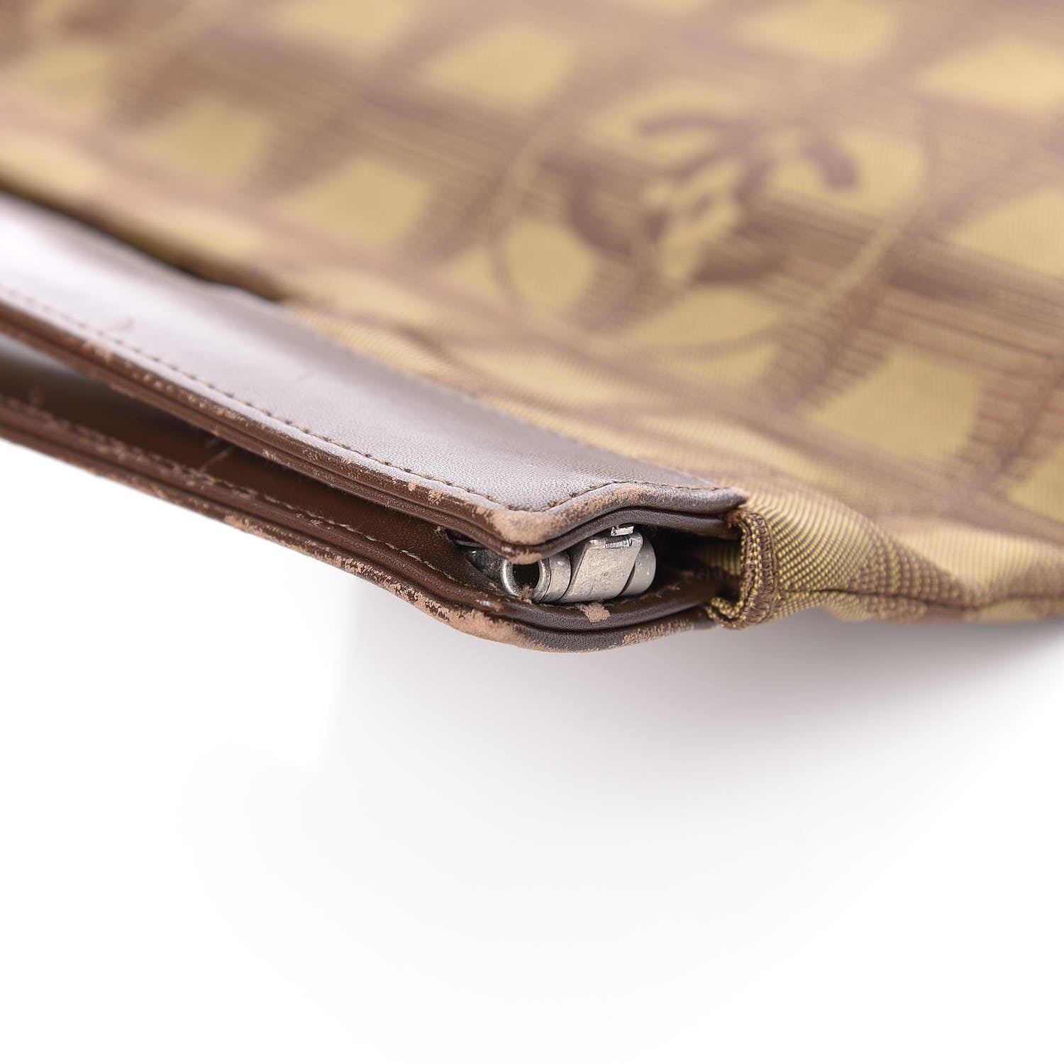 Chanel Nylon Travel Pouch Brown 8 of 18