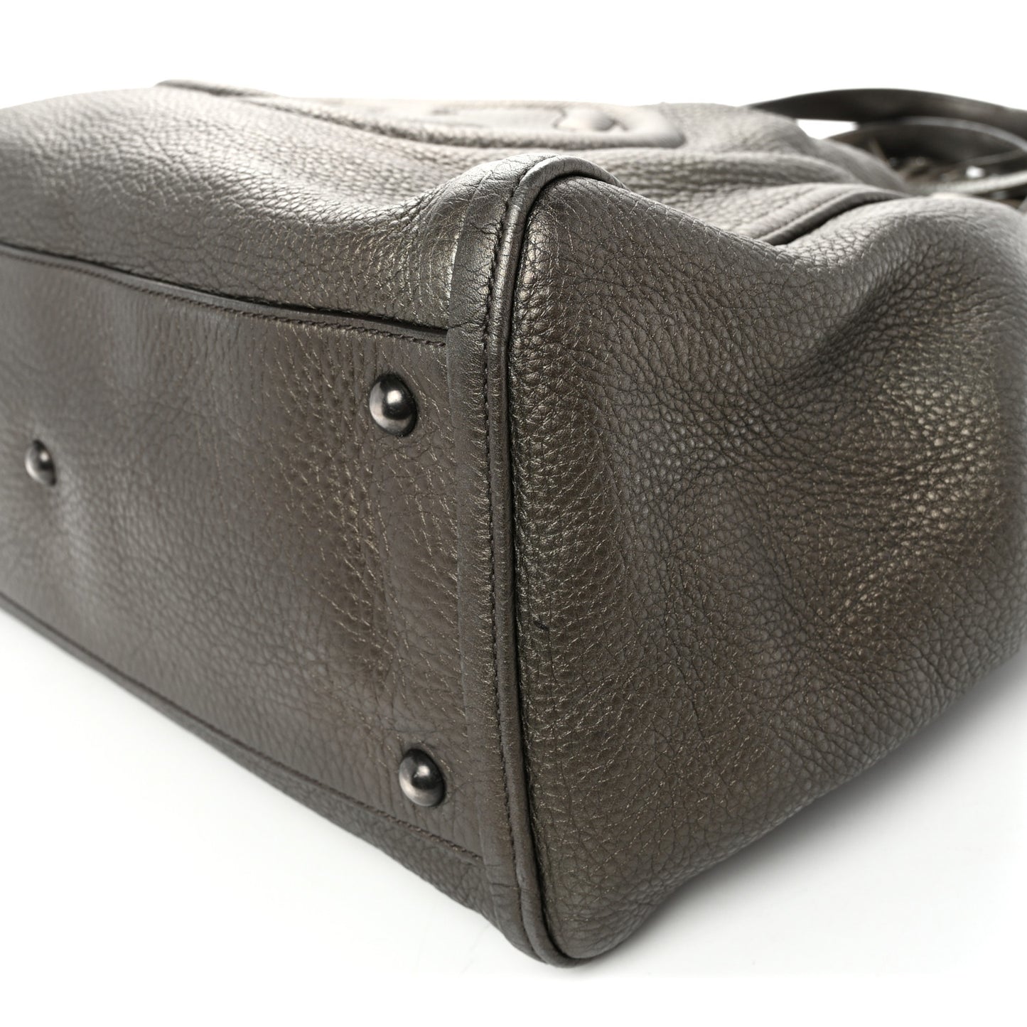 Metallic Cellarius Calfskin Medium Soho Shoulder Bag Sasso