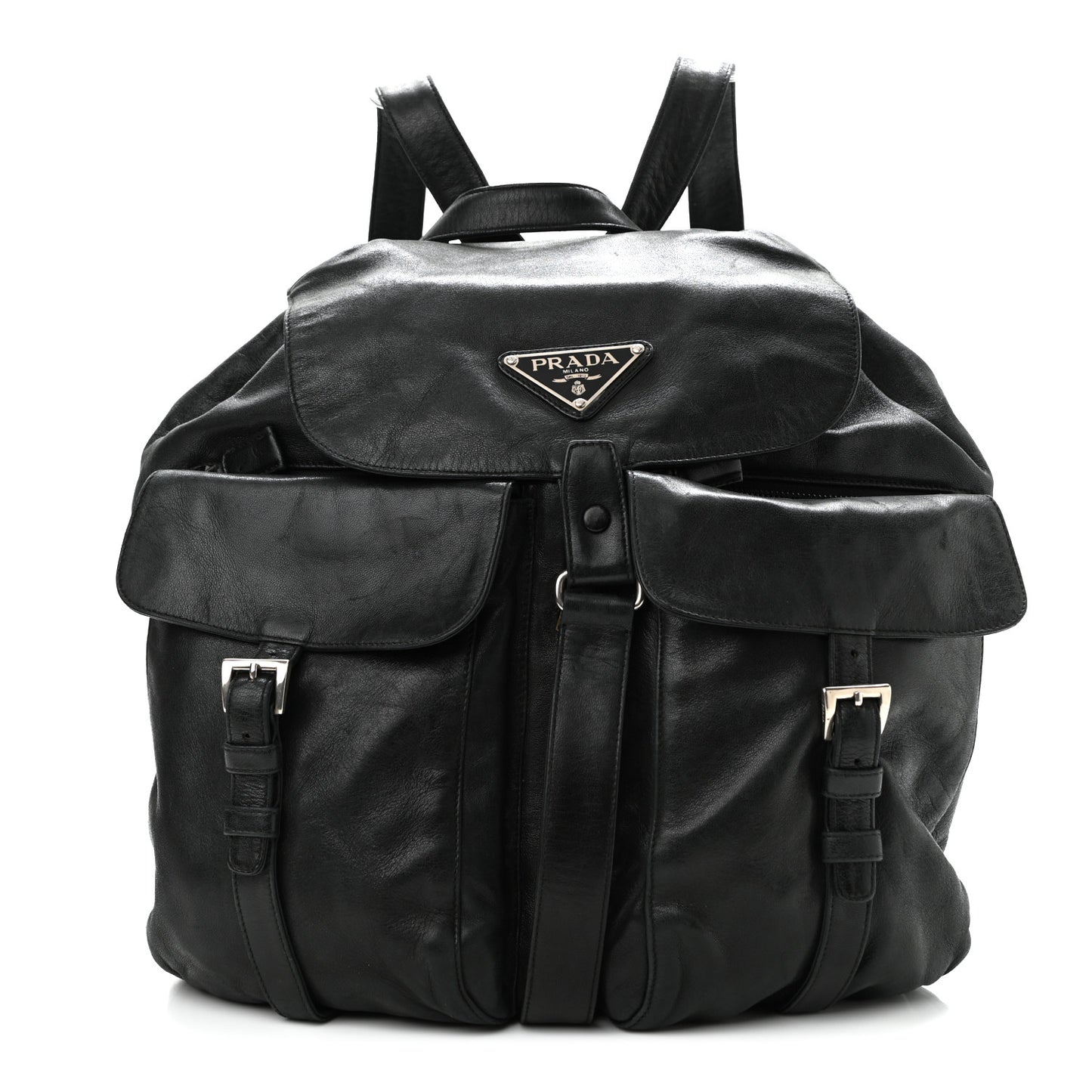 Calfskin Backpack Black
