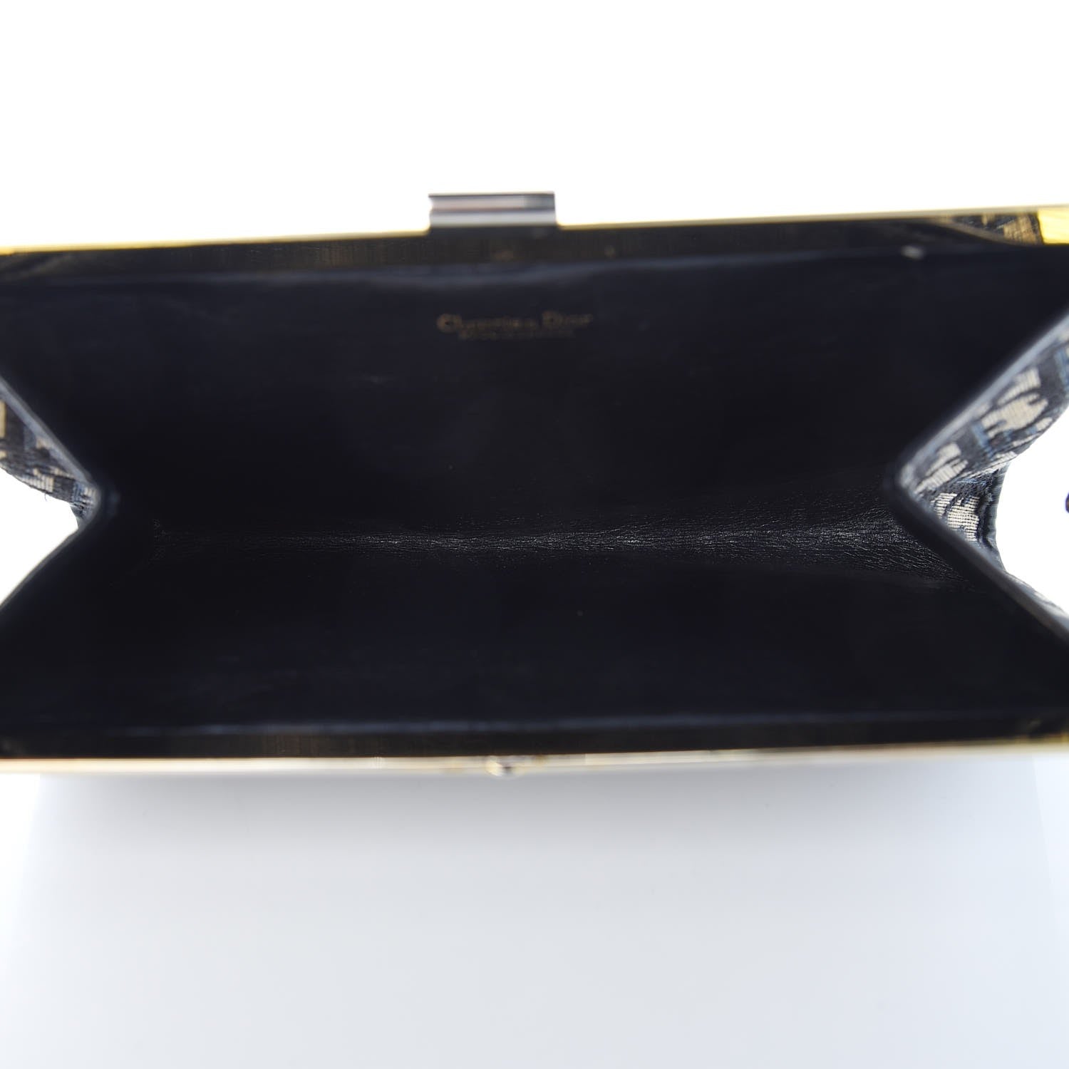 Christian Dior Monogram Clutch Navy Blue 5 of 8