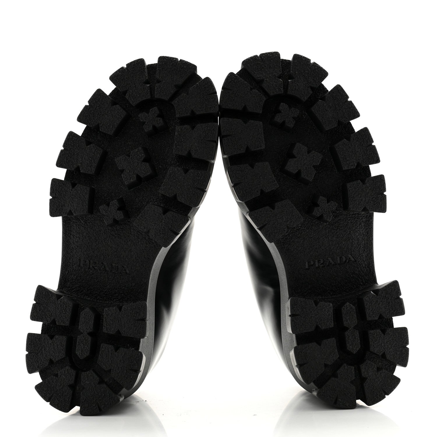 Prada Spazzolato Rois Monolith 55mm Derby Loafers 35.5 Black 5 of 9