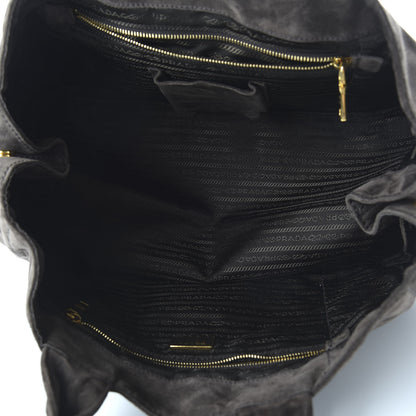 Prada Scamosciato Logo Tote Grafite 5 of 9