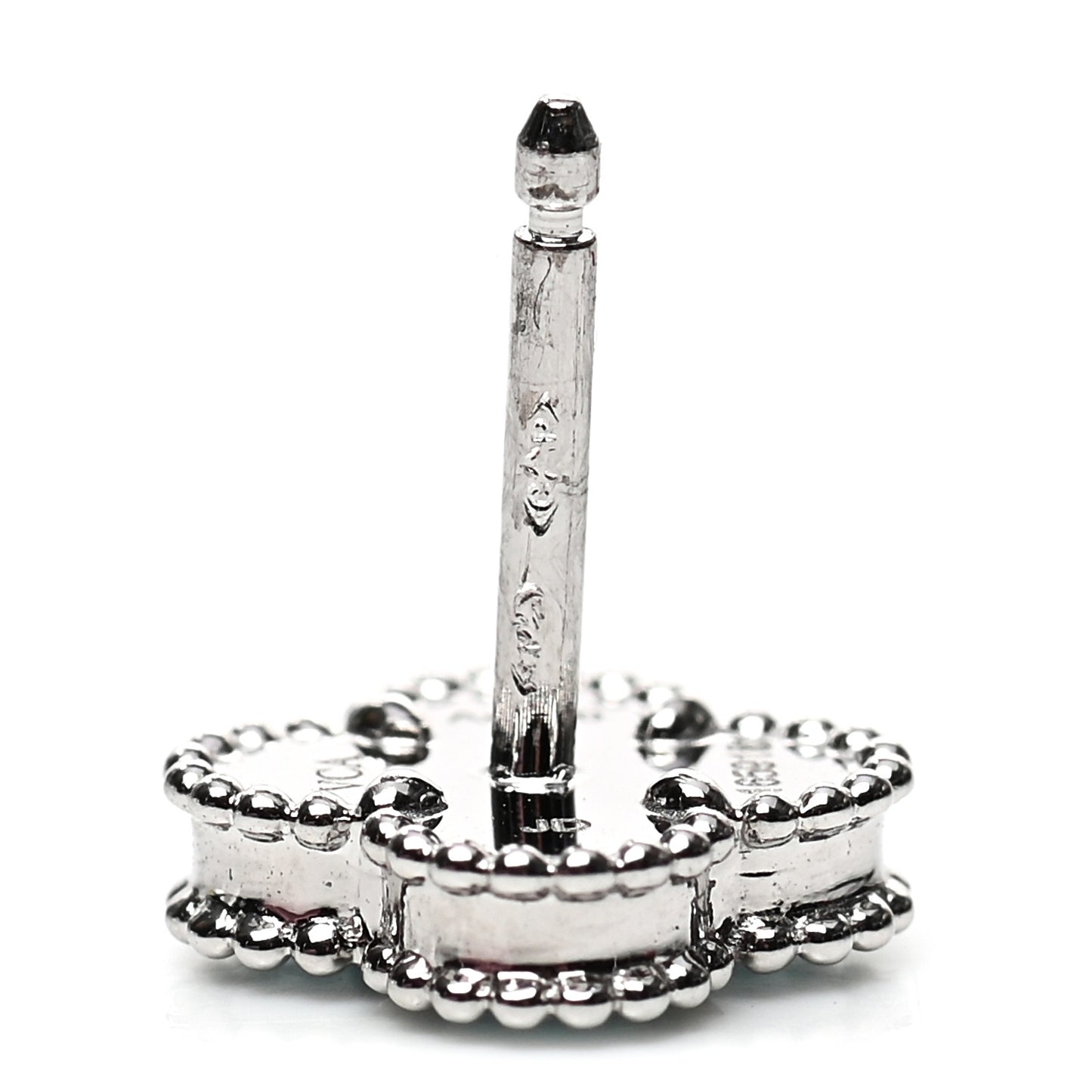 18K White Gold Turquoise Sweet Alhambra Earrings