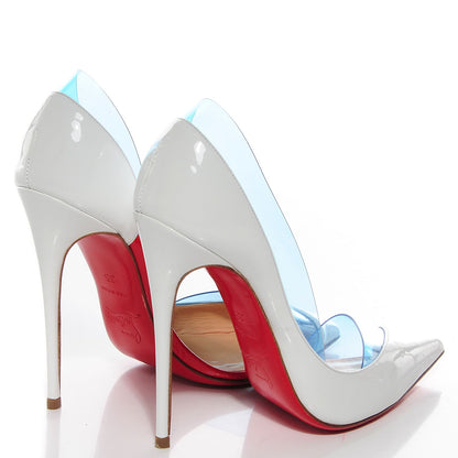 Christian Louboutin Miss Rigidaine Pumps 35 Aquamarine White 4 of 7