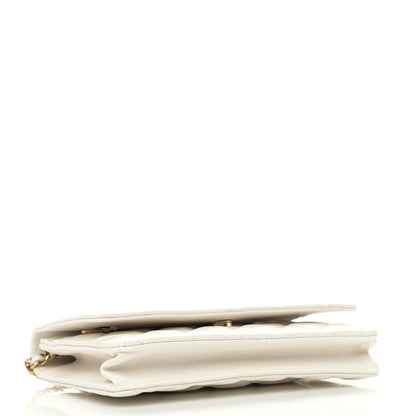 Chanel Caviar Quilted Wallet On Chain WOC White 4 of 12