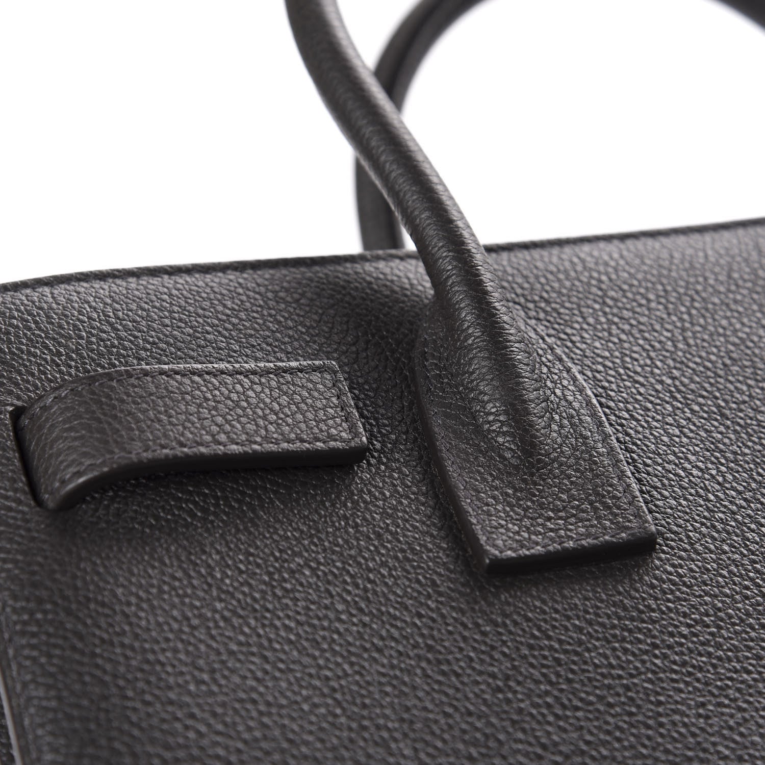Saint Laurent Grained Calfskin Baby Sac De Jour Black 16 of 20