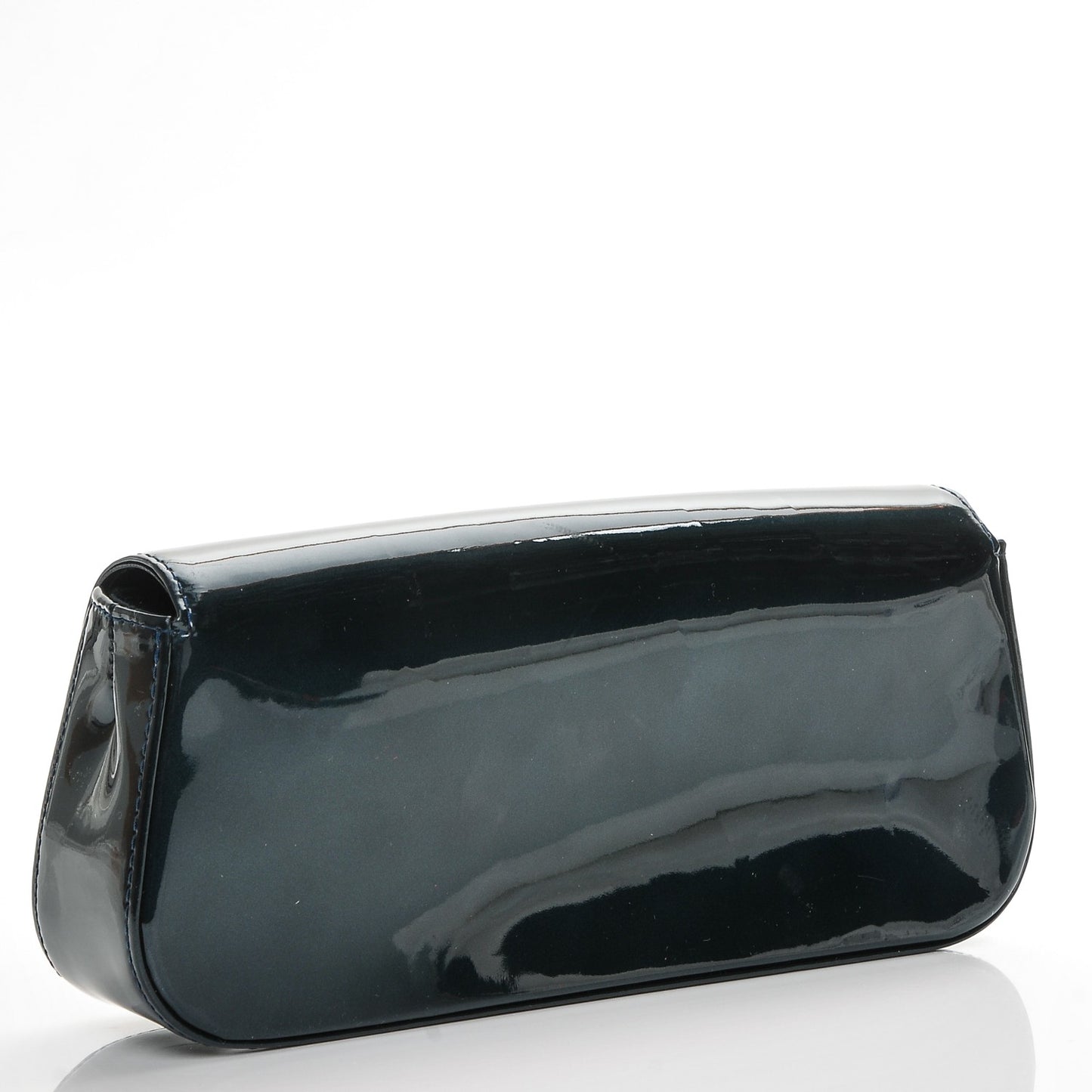 Patent Sobe Clutch Blue Nuit