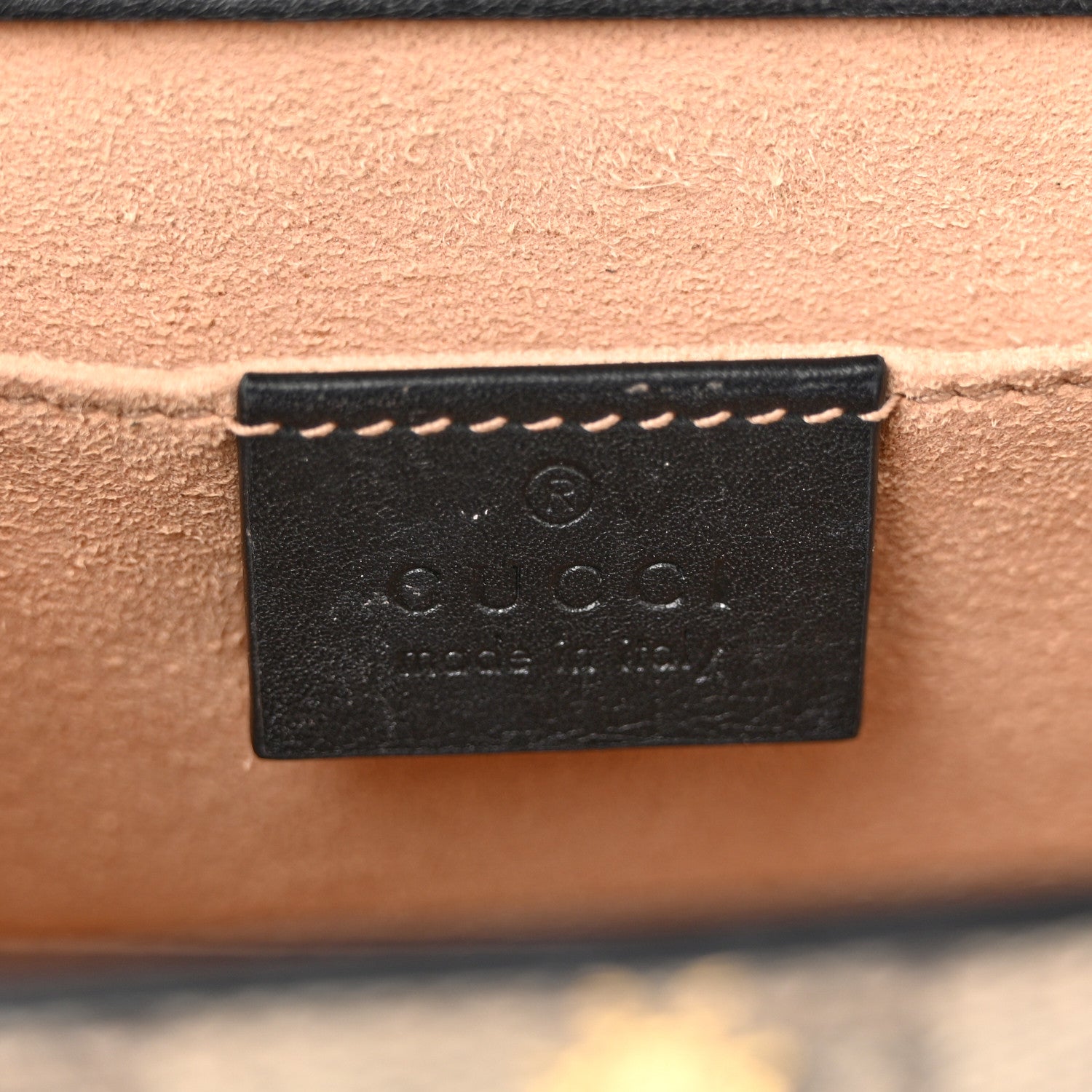 Gucci GG Supreme Monogram Bees Small Padlock Shoulder Bag Black 6 of 14