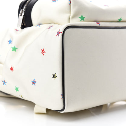 Saint Laurent Canvas Star City Backpack White 6 of 11