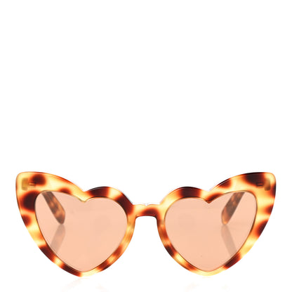 Saint Laurent Acetate Heart Frame Loulou SL181 Sunglasses Tortoise 2 of 7