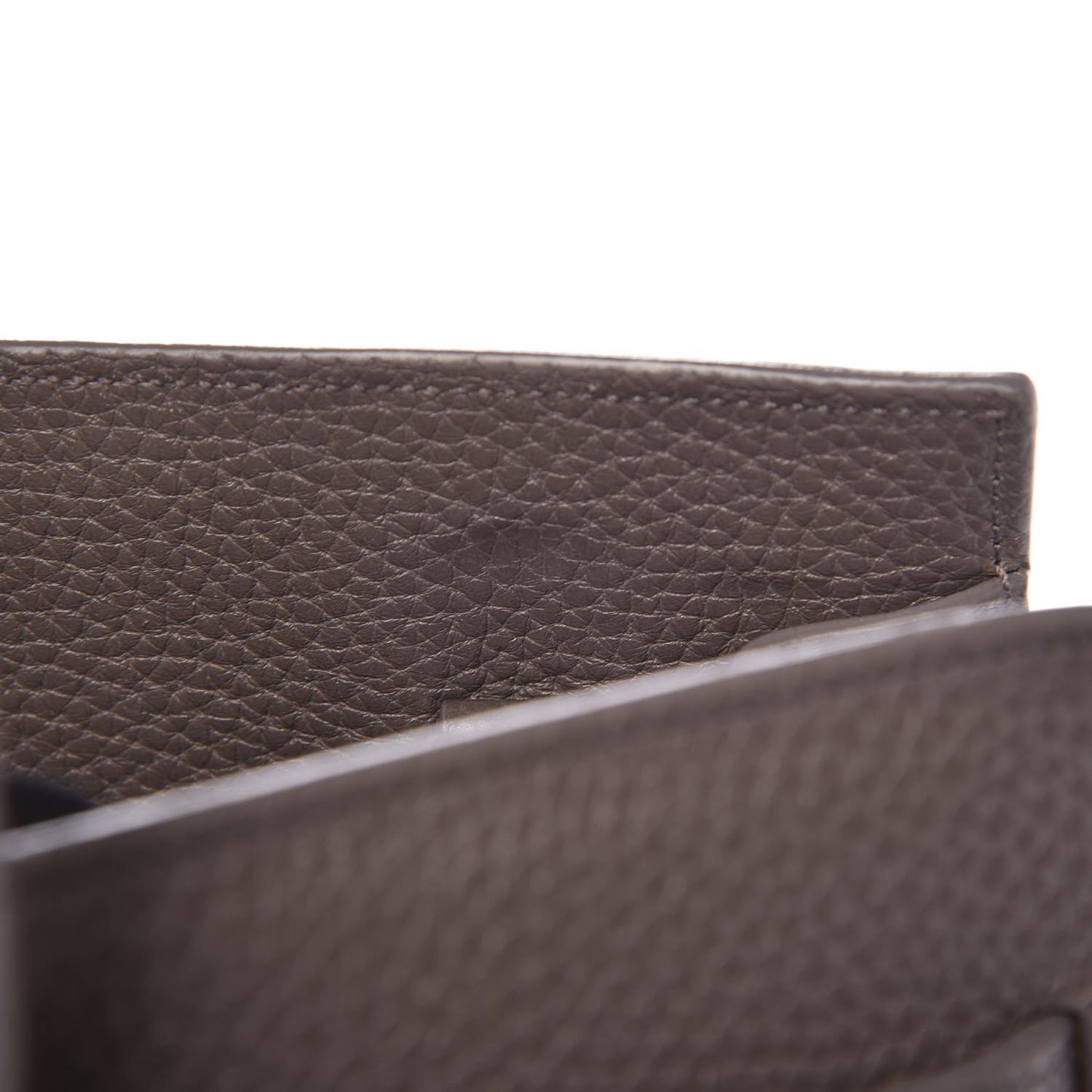 Grained Calfskin Small Sac De Jour Fog