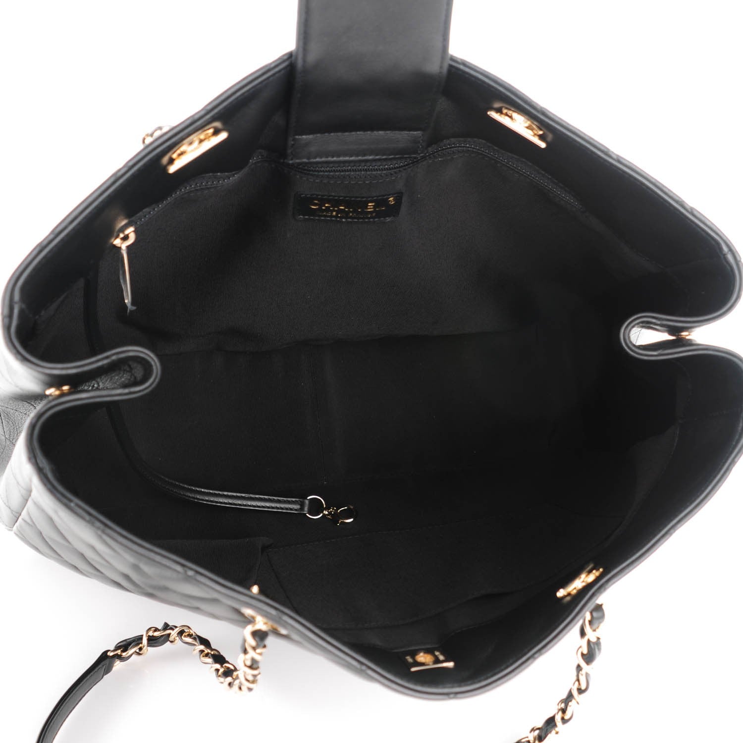 Chanel Calfskin Quilted Timeless Tote Black 5 of 7