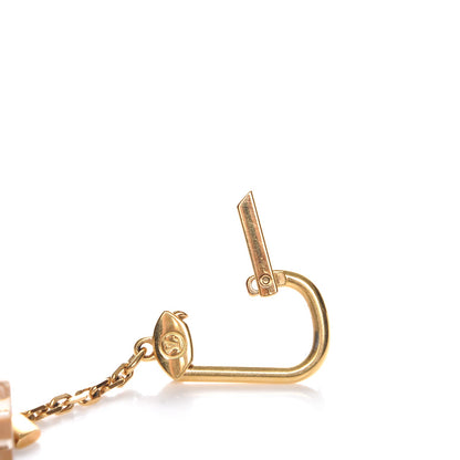 Louis Vuitton Resin Inclusion Speedy Bag Charm Key Chain Beige 3 of 3