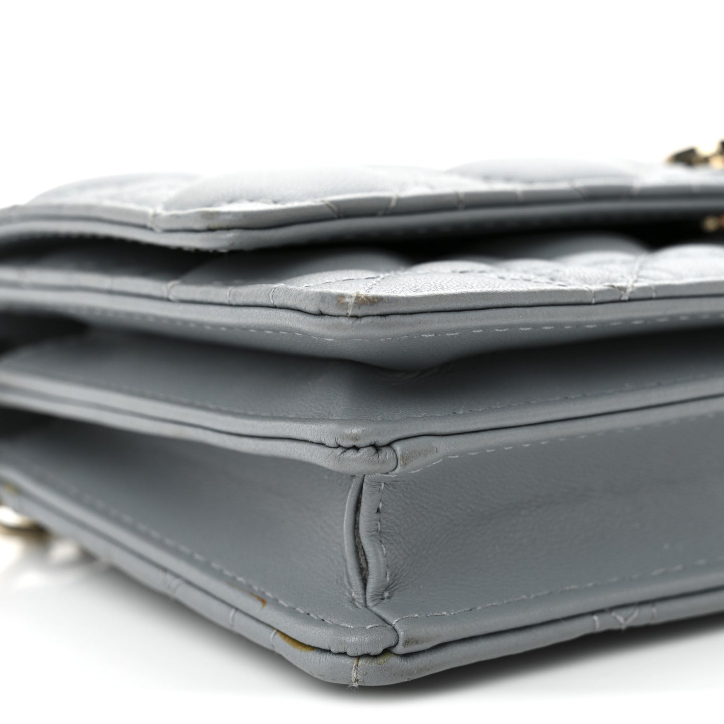 Lambskin Cannage Mini My Dior Top Handle Clutch Cloud Blue