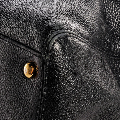 Chanel Calfskin Cerf Shopper Tote Black 5 of 10