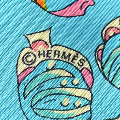 Hermes Silk Recontre Oceane Twilly 4 of 4
