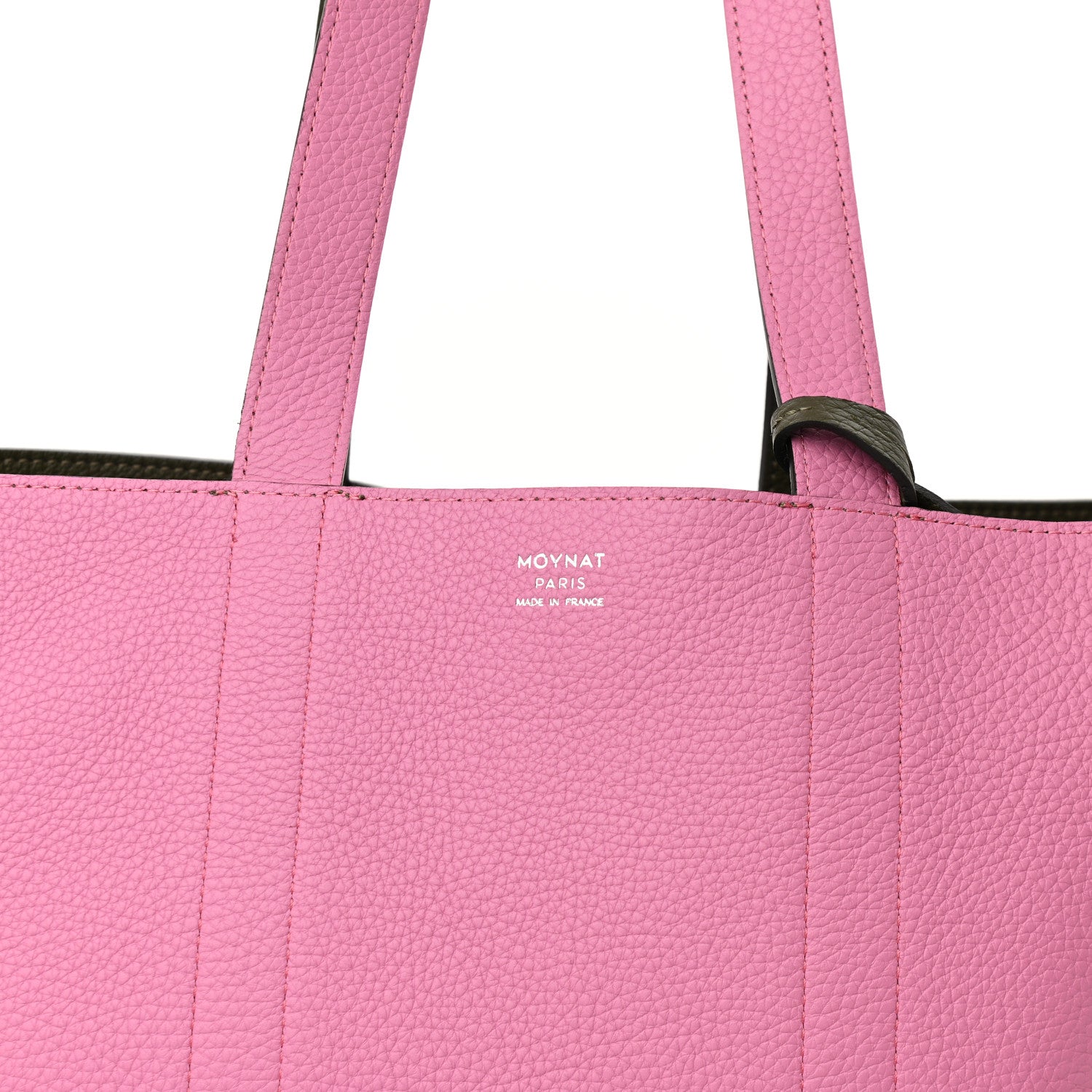 Moynat Taurillon Gex Calfskin Duo Tote Regiment Bougainvillier 8 of 10