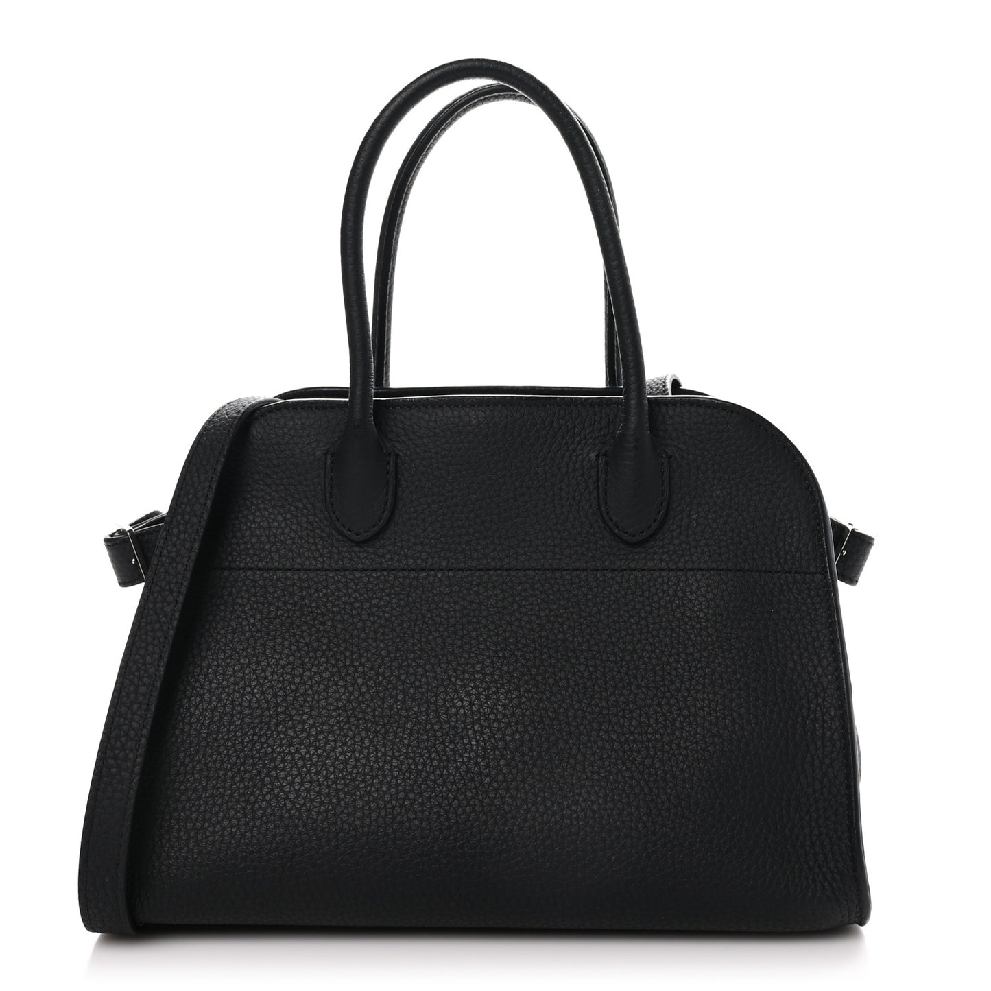 Grained Calfskin Soft Margaux 10 Bag Black