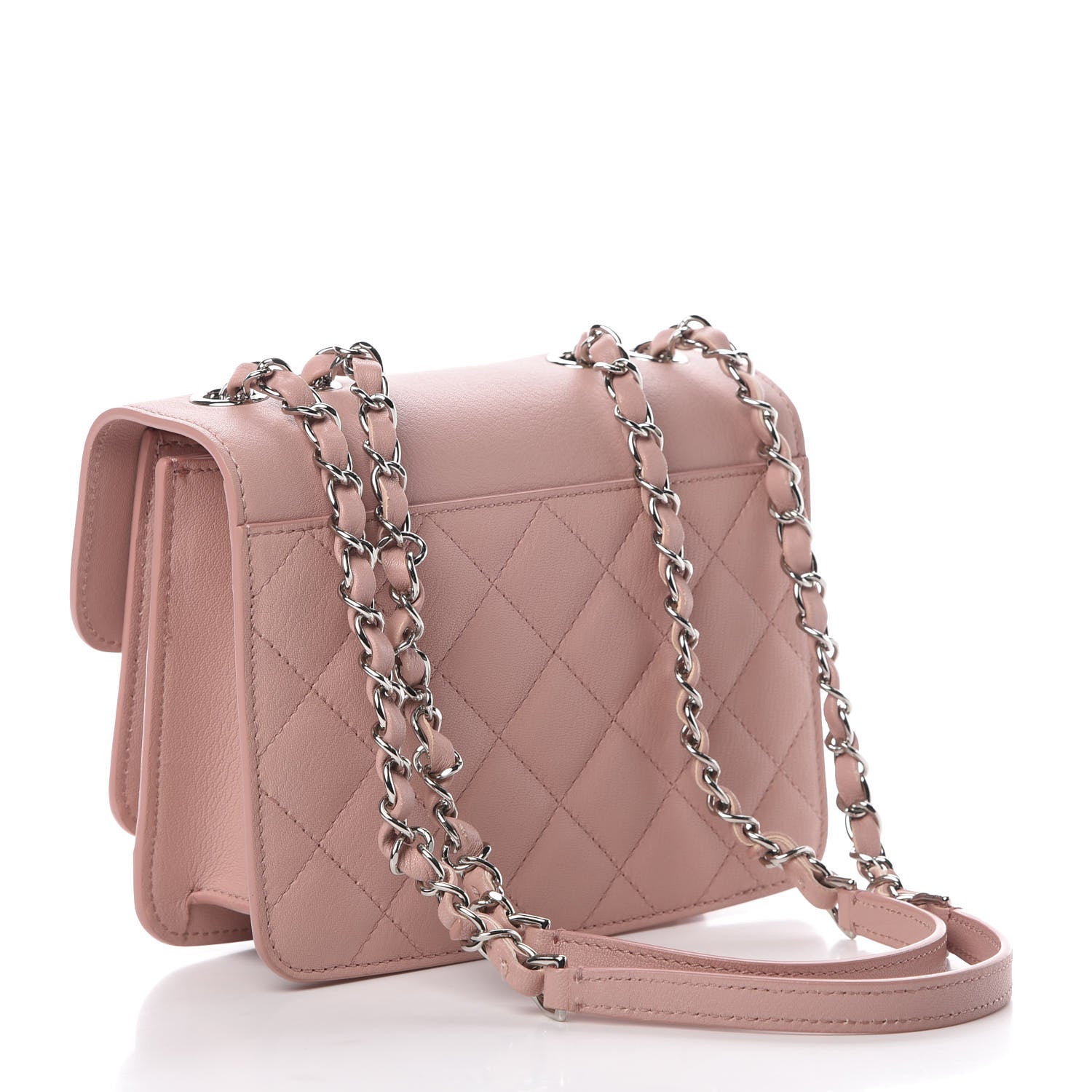 Chanel Goatskin Quilted CC Box Flap Pink 2 of 8