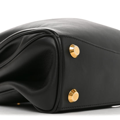 Balenciaga Natural Smooth Calfskin Medium Rodeo Top Handle Handbag Black 9 of 10