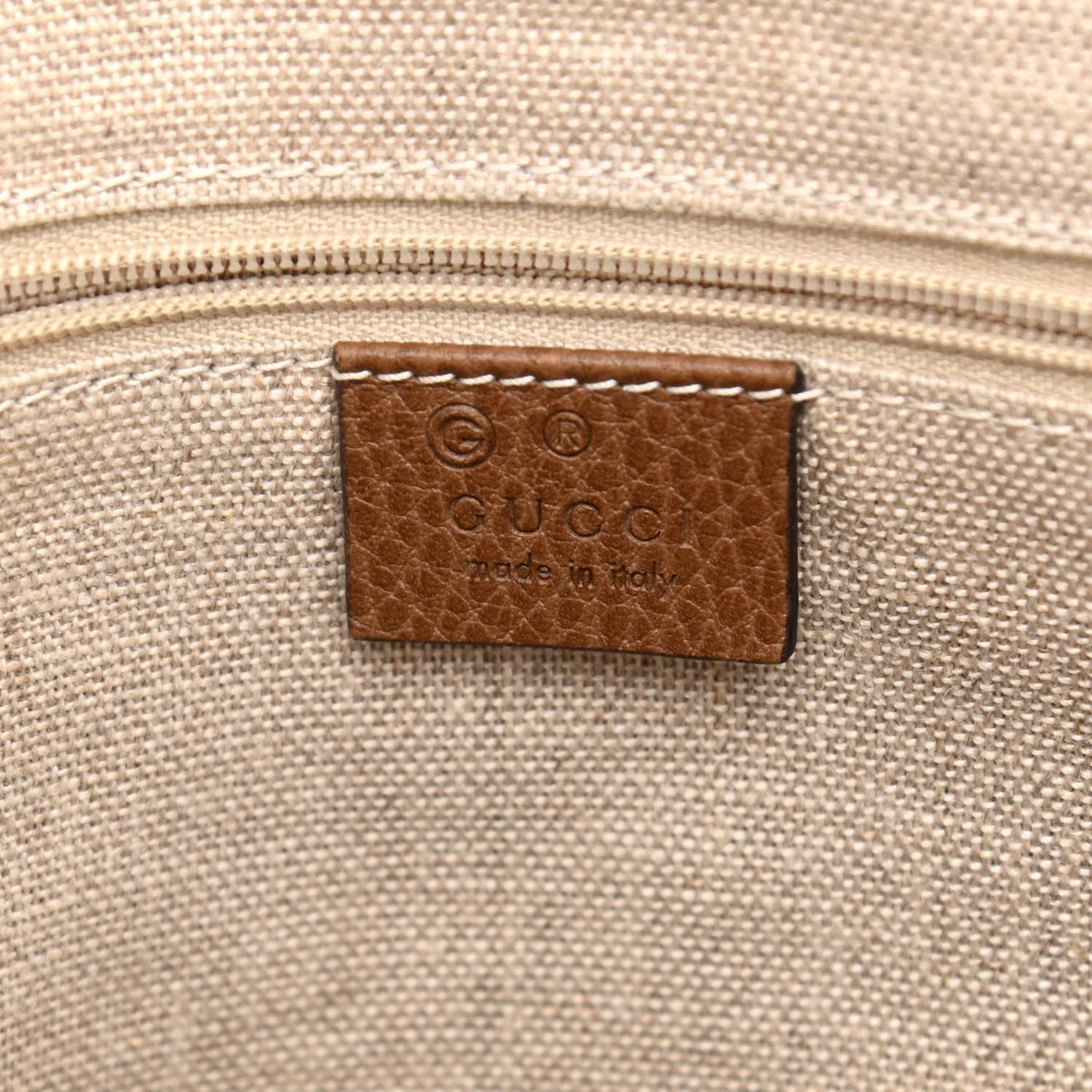Monogram Medium Bree Shoulder Bag Beige Tabacco