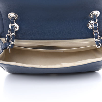 Chanel Caviar Medium Timeless CC Flap Navy Blue 5 of 9