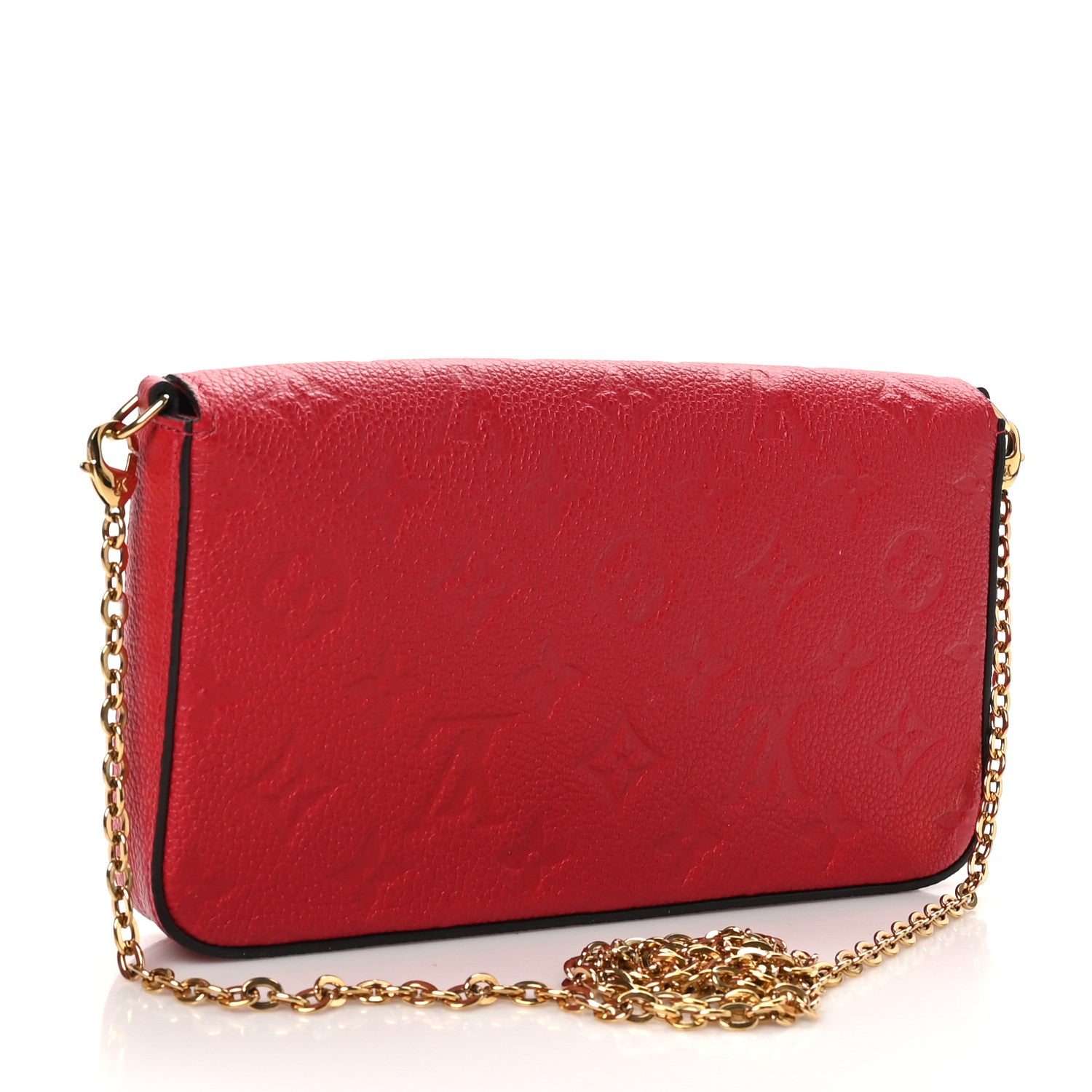 Louis Vuitton Empreinte Pochette Felicie Chain Wallet Scarlet 3 of 9