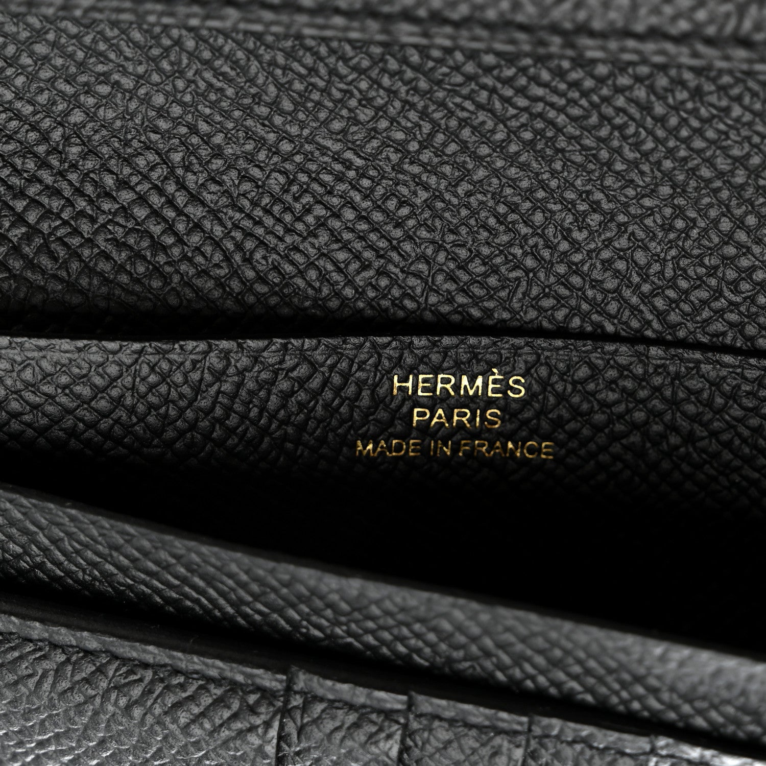 Hermes Epsom Bearn Compact Wallet Black 6 of 6