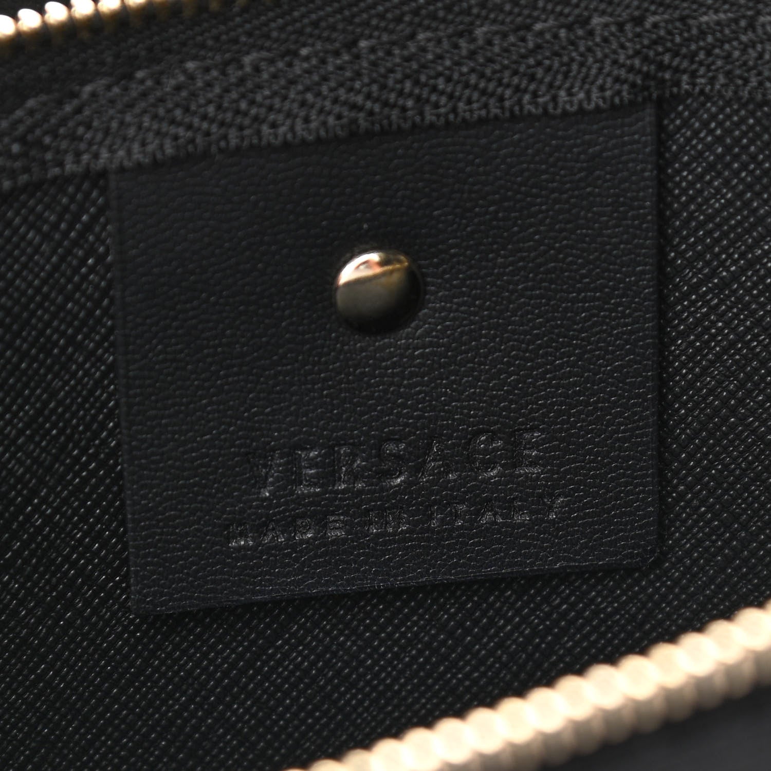 Versace Saffiano Palazzo Medusa Tote Black 6 of 9