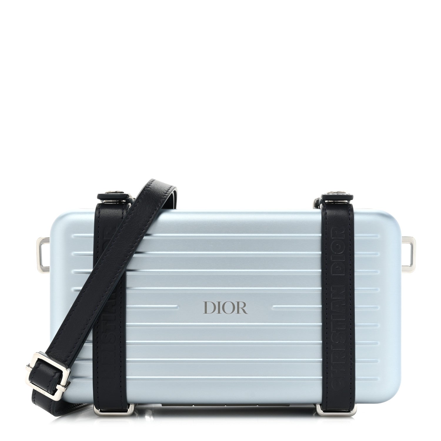Christian Dior X RIMOWA Aluminum Personal Clutch On Strap Bleu 1 of 14