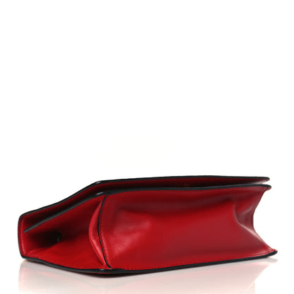 Prada Saffiano Soft Calfskin Chain Crossbody Bag Fuoco 3 of 7
