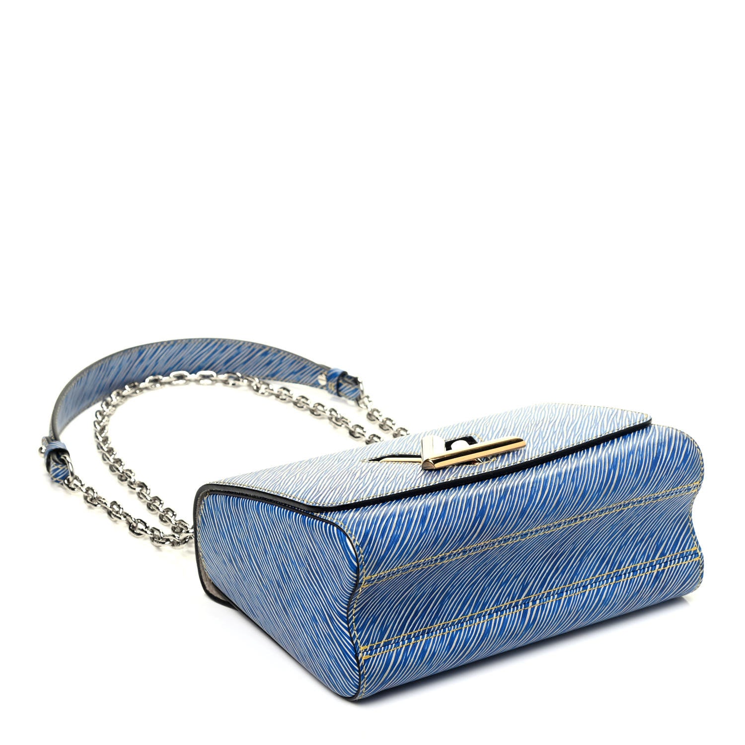 Louis Vuitton Epi Twist Shoulder Bag MM Denim Light 4 of 9