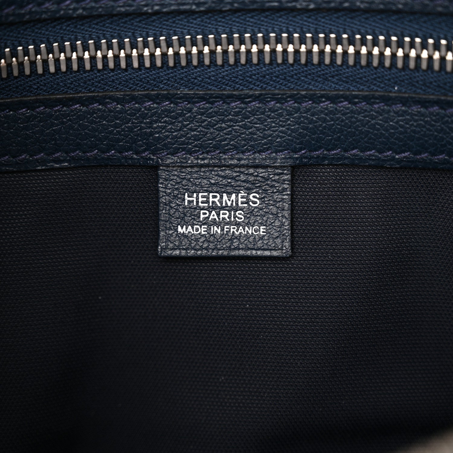 Hermes Taurillon Cristobal Cityslide Belt Bag PM Bleu De Prusse 6 of 10