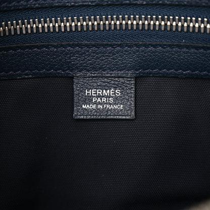 Hermes Taurillon Cristobal Cityslide Belt Bag PM Bleu De Prusse 6 of 10