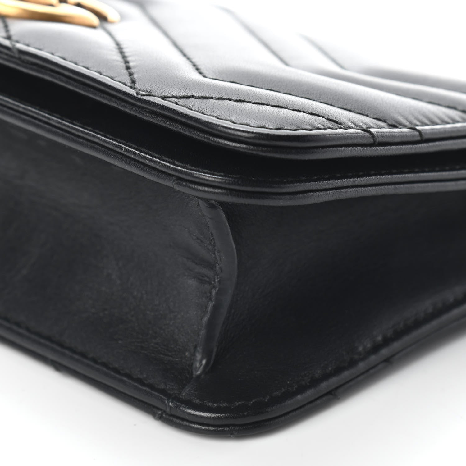 Gucci Calfskin Matelasse GG Marmont Mini Bag Black 8 of 11